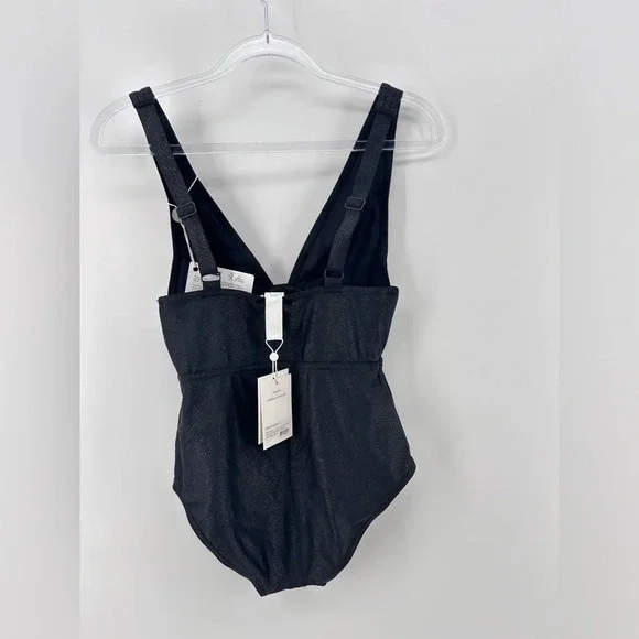 NWT Zimmermann Swim Snake animal print one piece swimsuit Black AU 1 US 4-6 - Picture 2 of 8